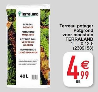 Cora Terreau potager potgrond voor moestuin terraland aanbieding