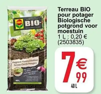 Cora Terreau bio pour potager biologische potgrond voor moestuin aanbieding