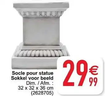 Socle pour statue sokkel voor beeld