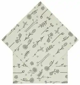HEMA HEMA Servetten 33x33 Papier Planten - 20 Stuks aanbieding