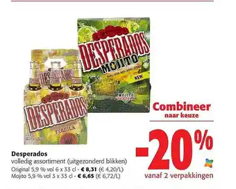 Colruyt Desperados Volledig Assortiment aanbieding