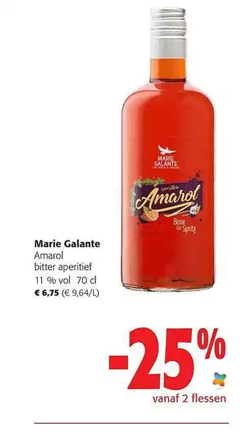 Colruyt Marie Galante Amarol Bitter Aperitief 11% Vol aanbieding
