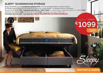 Sleepworld Sleepy Scandinavian Storage aanbieding