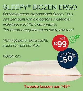 Sleepworld Sleepy Biozen Ergo aanbieding