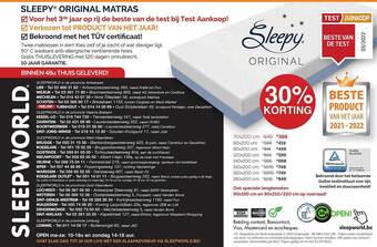 Sleepworld Sleepy Original Matras aanbieding