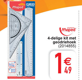 Maped 4-delige kit met geodriehoek