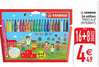 Cora Stabilo 24 stiften aanbieding