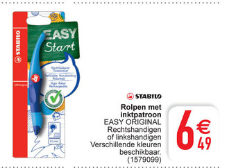 Cora Stabilo Rolpen met inktpatroon aanbieding