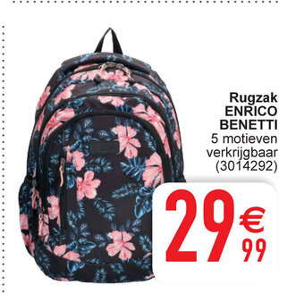 Cora Rugzak Enrico benetti aanbieding