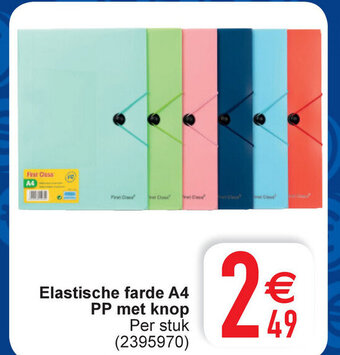 Elastische farde A4 PP met knop