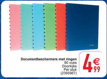 Cora Documentbeschermers met ringen aanbieding