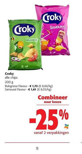 Colruyt Croky Alle Chips aanbieding