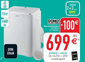 Cora Domo elektro Airconditioning DO362A aanbieding