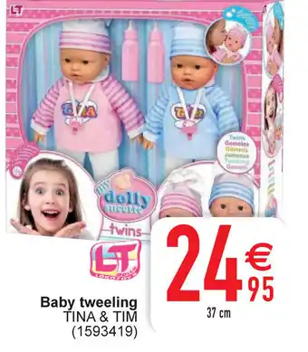 Cora LT Dolls Baby tweeling Tina & tim 37 cm aanbieding