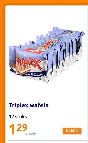 Action Triplex Wafels aanbieding