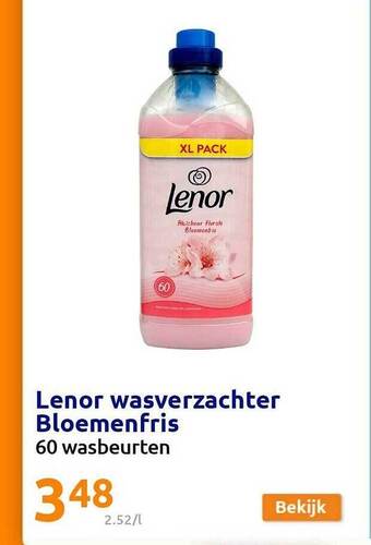 Action Lenor Wasverzachter Bloemenfris aanbieding