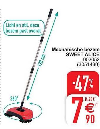 Cora Mechanische Bezem Sweet Alice aanbieding