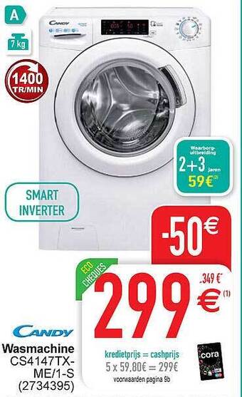 Cora Candy Wasmachine aanbieding