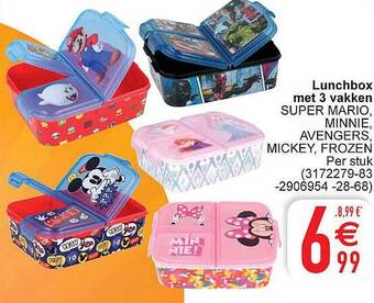 Cora Lunchbox Met 3 Vakken aanbieding