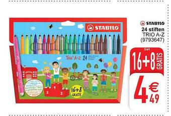 Cora Stabilo 24 Stiften aanbieding