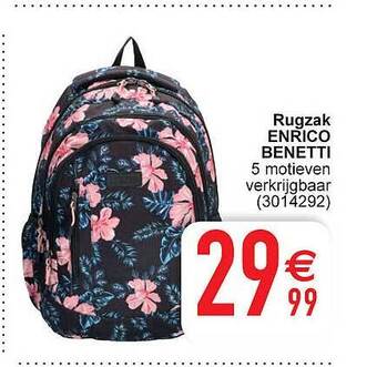 Cora Rugzak Enrico Benetti aanbieding