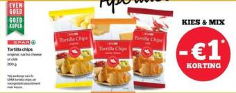 Spar Tortilla Chips aanbieding