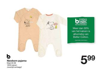 Zeeman Newborn Pyjama aanbieding