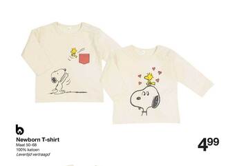 Zeeman Newborn Tshirt aanbieding