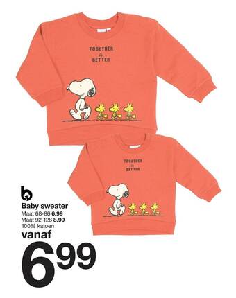 Zeeman Baby Sweater aanbieding