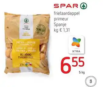 Spar Colruyt Frietaardappel Primeur Spanje aanbieding