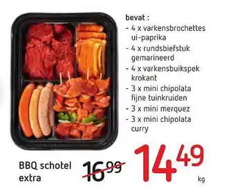 Spar Colruyt Bbq Schotel Extra aanbieding