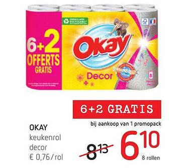 Spar Colruyt Okay Keukenrol Decor aanbieding