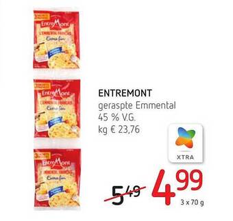 Entremont Geraspte Emmental