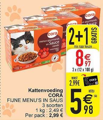 Cora Kattenvoeding Cora aanbieding