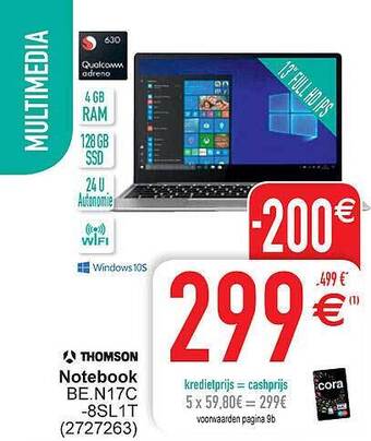 Cora Thomson Notebook aanbieding