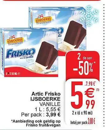 Cora Arctic Frisko Ijsboerke Vanille aanbieding