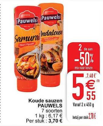 Cora Koude Sauzen Pauwels aanbieding
