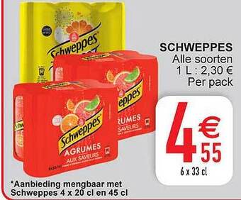 Cora Schweppes aanbieding