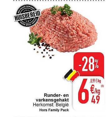 Cora Runder- En Varkensgehakt aanbieding
