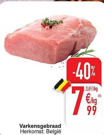 Cora Varkensgebraad aanbieding