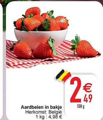 Cora Aardbeien In Bakje aanbieding