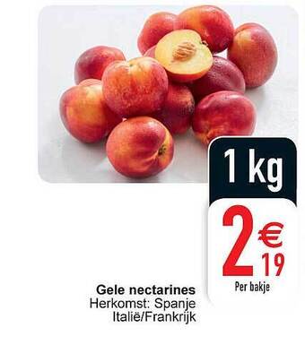Cora Gele Nectarines aanbieding