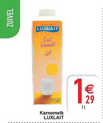 Cora Karnemelk Luxlait aanbieding