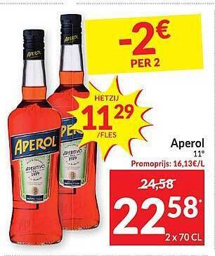 Intermarché Aperol aanbieding