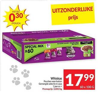 Intermarché Whiskas aanbieding