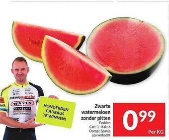 Zwarte Watermeloen Zonder Pitten