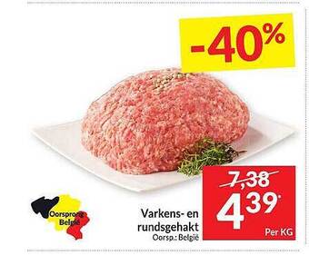Intermarché Varkens- En Rundsgehakt aanbieding