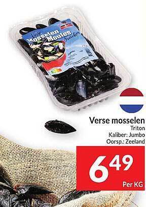 Intermarché Verse Mosselen Triton aanbieding