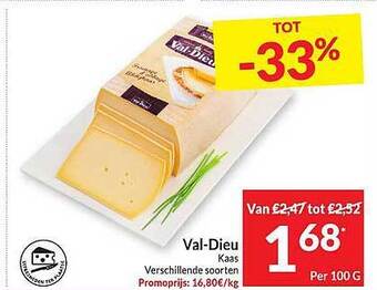 Intermarché Val-dieu Kaas aanbieding