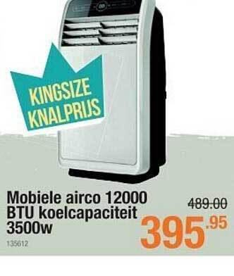 Cevo Mobiele Airco 12000 Btu Koelcapaciteit 3500w aanbieding